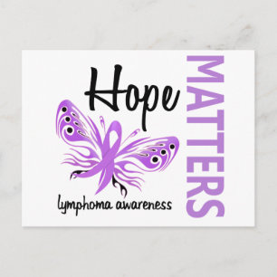 Hope Matts Butterfly Lymphoma Postkarte