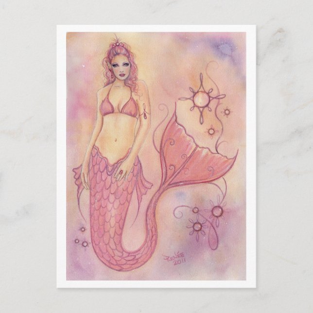 Hope Mermaid von Renee L. Lavoie Postkarte (Vorderseite)