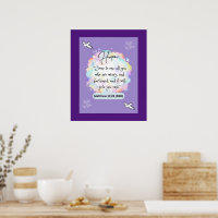 Hope Message - Matthew 11-28 - 20 x 24 -
