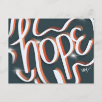 Hope Neon Urban Faith Street Art Handschrift