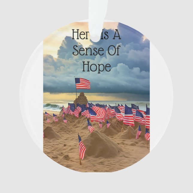 "HOPE" Noël Ornement un grand cadeau pour n'import (devant)