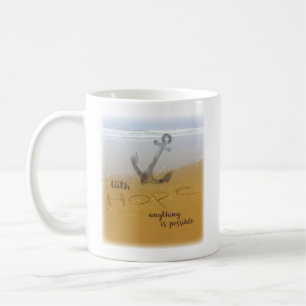 Hope on Beach 12 Step Erholung Support Geschenke T Kaffeetasse