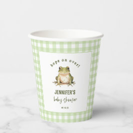 Hope On Over Frog Baby Dusche Pappbecher