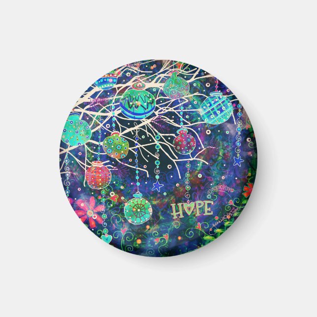 Hope Ornaments Inspirivity Hübsche Weihnachten Magnet (Vorne)