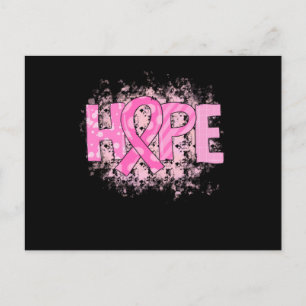 Hope Pink Ribbon Brustkrebs Bewusstsein (3) Einladungspostkarte