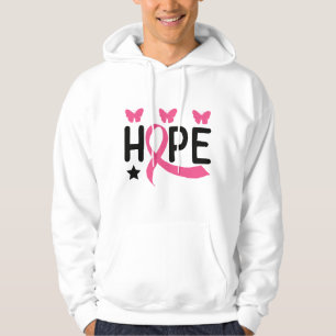 Hope Pink Ribbon Kämpfer Überlebende Brustkrebs H Hoodie