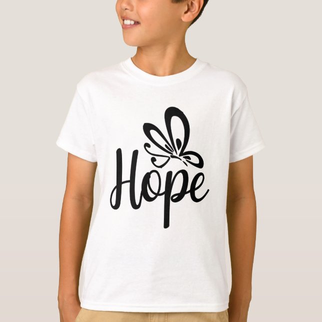 Hope Pink Ribbon T-Shirt (Vorderseite)