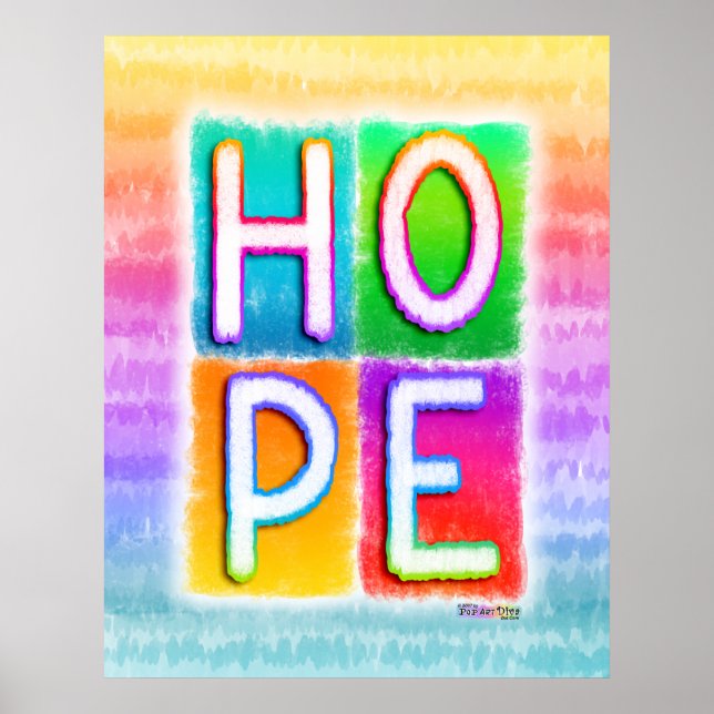 HOPE Pop Art Posters Poster (Vorne)