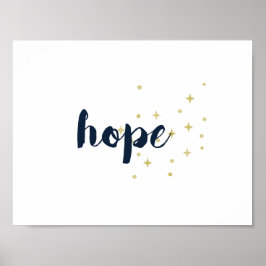 Hope Poster - White