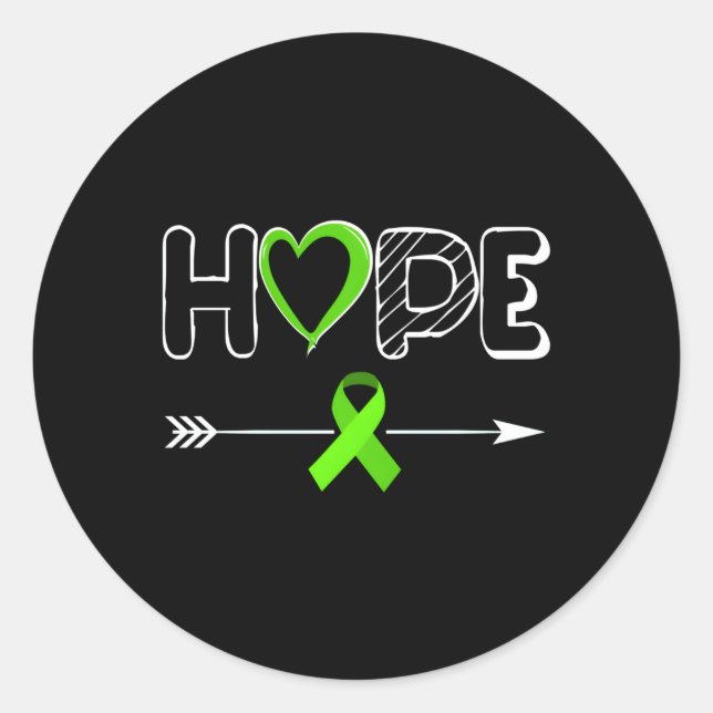 Hope Products Lymphoma Products Ribbon Lymphoma AW Runder Aufkleber (Vorderseite)