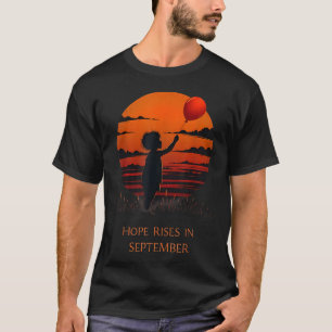 Hope Rises September Kinderkrebs-Bewusstsein Ri T-Shirt