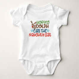 Hope Rudolph isst den Babyanzug der Kinderschülerl Baby Strampler