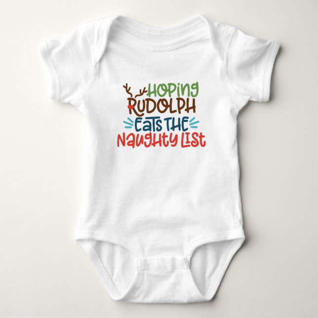 Hope Rudolph isst den Babyanzug der Kinderschülerl Baby Strampler (Vorderseite)