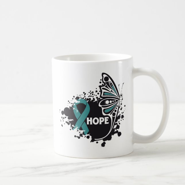 Hope Scleroderma Butterfly Kaffeetasse (Rechts)