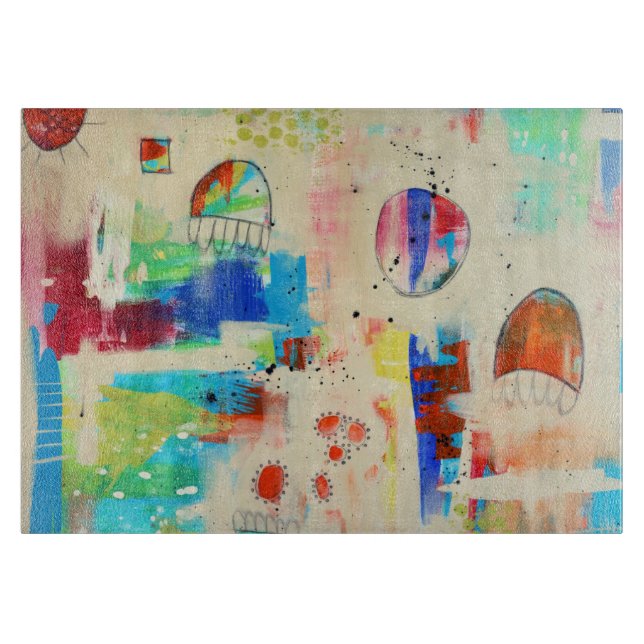 Hope Soaring 11 x 8 Glas Schneidebrett (Vorderseite)