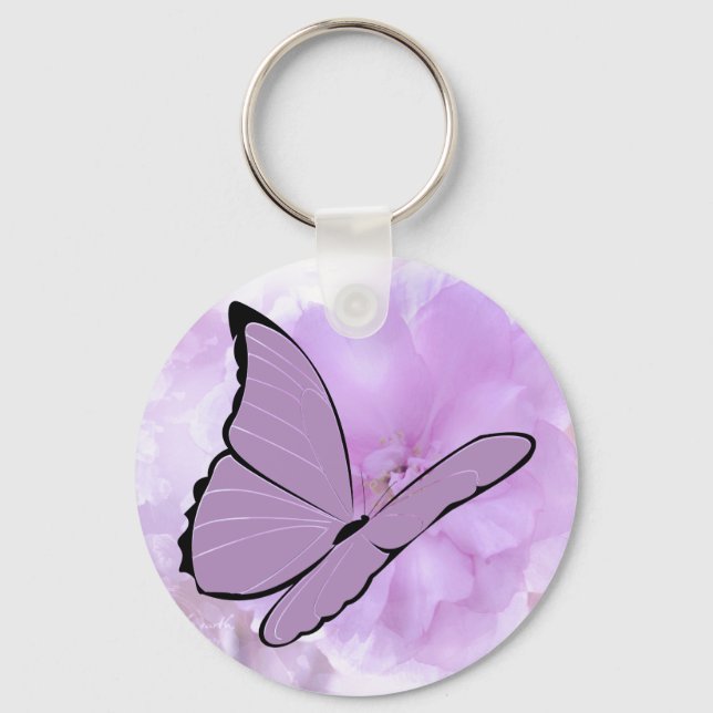 Hope Springs Ewige Awareness Butterfly Schlüsselanhänger (Vorderseite)