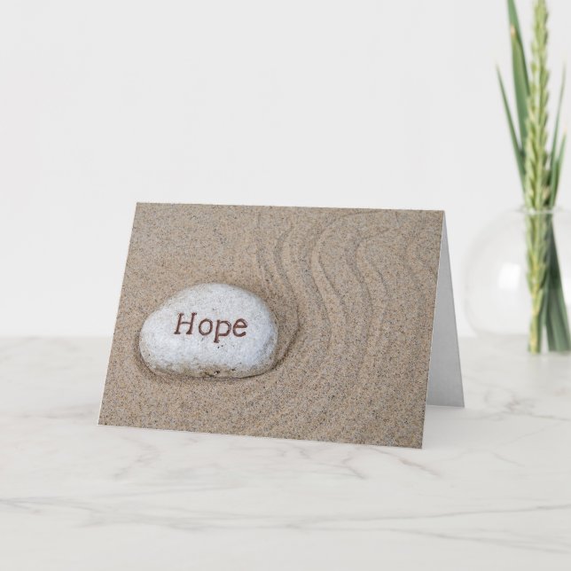 Hope Stone in Sand Karte (Vorderseite)