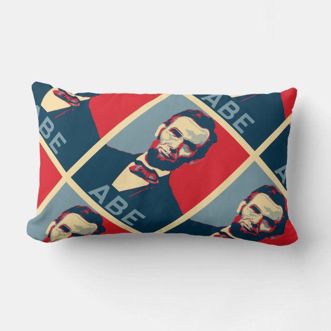 Hope Style Lincoln Portrait Lendenkissen (Vorderseite)