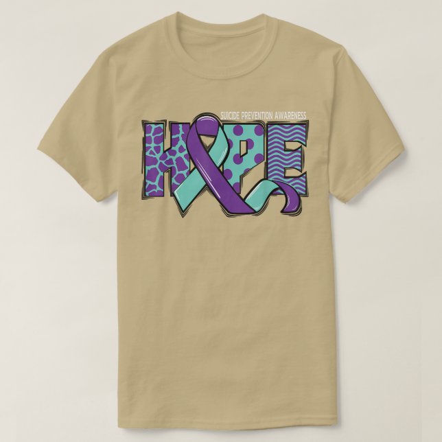Hope Suicide Prevention Awareness Mental Health T-Shirt (Design vorne)