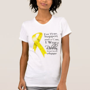 Hope Support Cure I Trage a Ribbon - Ewing Sarcoma T-Shirt