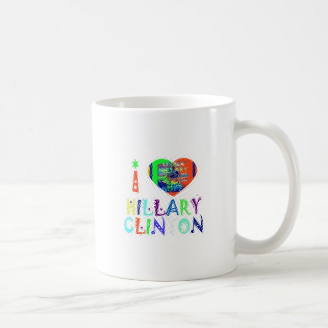 Hope Vote Blue Lovely Reflection Phantastisch Hill Kaffeetasse (Rechts)