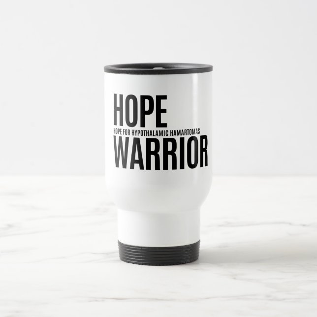 Hope Warrior - Travel Mug (weiß) Reisebecher (Mittel)