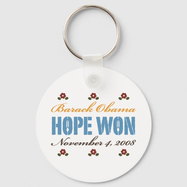 Hope Won Obama Schlüsselkette Schlüsselanhänger (Vorderseite)