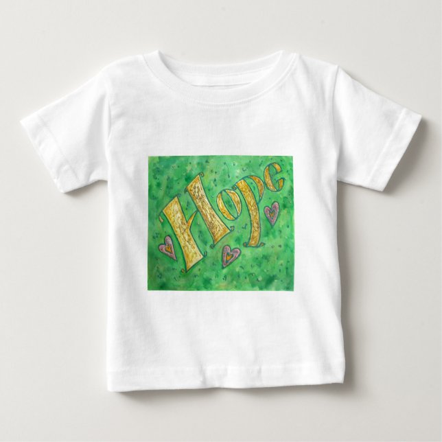 Hope Word Art Inspiration Custom T - Shirt (Vorderseite)