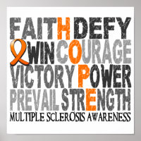 Hope Word Collage Multiple Sklerose