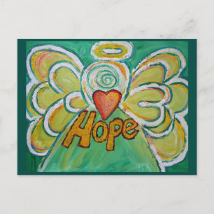 Hope Word Inspiration Angel Postcard Postkarte