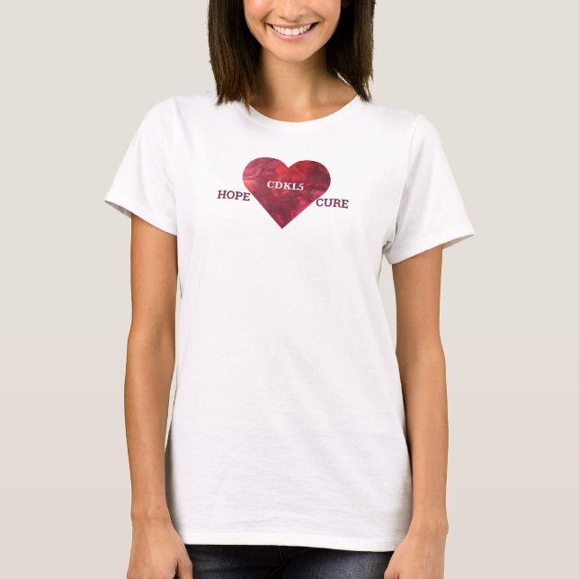 HopeLoveCure CDKL5 T-Shirt (Vorderseite)