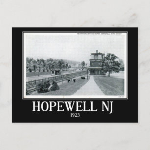 Hopewell, New Jersey, Vintag Postkarte