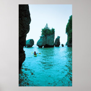 Hopewell rocks - New Brunswick Poster