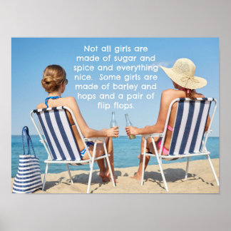 Hopfen und Flip FLops Poster