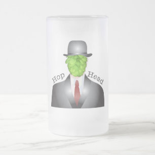 Hopfenkopf Mattglas Bierglas