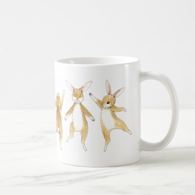 Hopfenreiche Tanz-Häschen Kaffeetasse (Rechts)