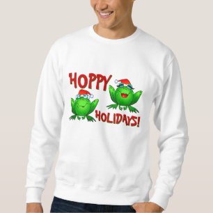 Hopfenreicher Feiertags-Cartoon-grüne Sweatshirt
