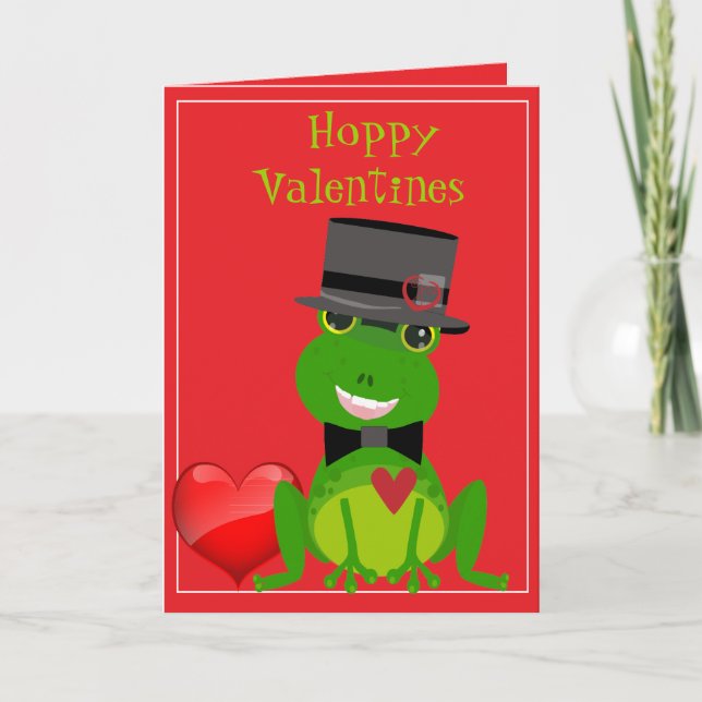 Hopfenreicher Valentinsgruß Feiertagskarte (Vorderseite)