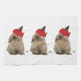 Hopfenreiches Weihnachtshäschen Teatowel Geschirrtuch