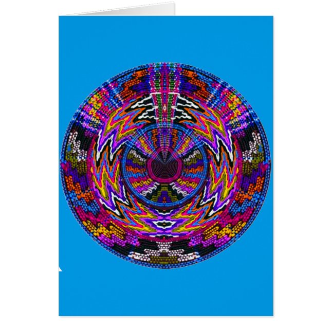 Hopi-heilende Gebets-Medizin-Rad-Mandala-Karte (Vorne)