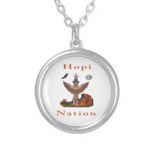 Hopi Indian Silver Plättete Nekklace Versilberte Kette