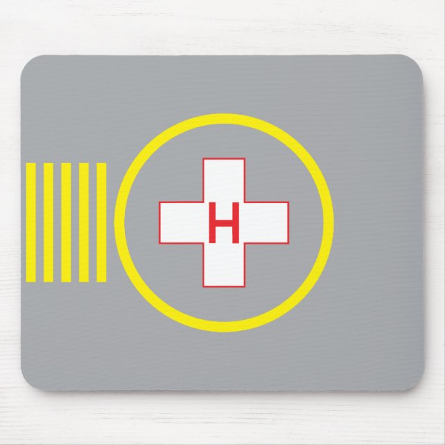 Hôpital 5 de tapis de souris d'héliport (Devant)