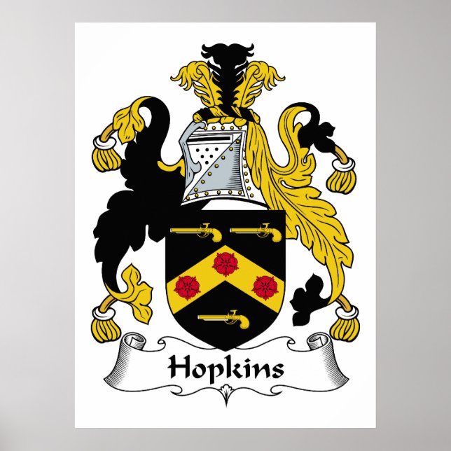 Hopkins Familienwappen Poster (Vorne)
