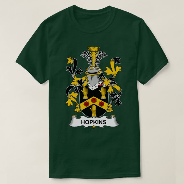 Hopkins-Familienwappen T-Shirt (Design vorne)
