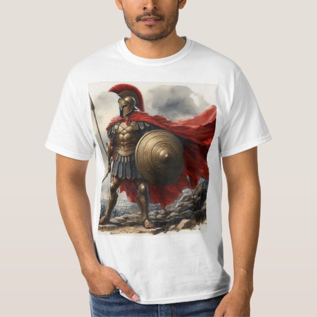 Hoplita espartano T-Shirt (Vorderseite)