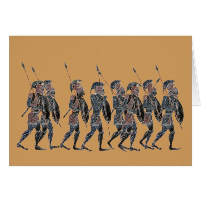 Hoplites du grec ancien de panoplie sur le (Devant horizontal)