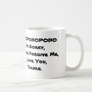 HOPONOPONO SAMMLUNGS-TASSEN-ENGLISCHE SPRACHE KAFFEETASSE