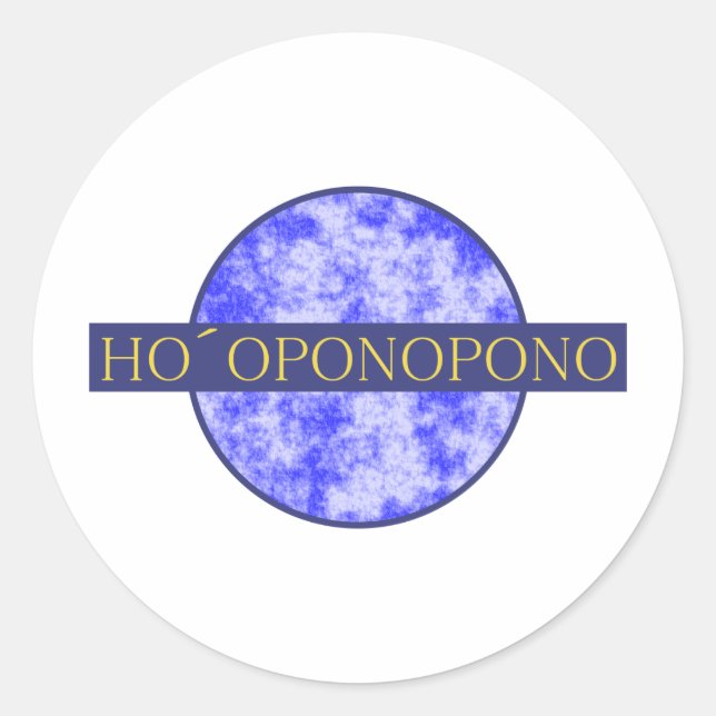Hopopono Runder Aufkleber (Vorderseite)