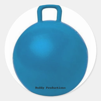 Hopp, Buddy Productions Runder Aufkleber