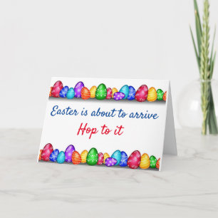 **HOPP DI HOPP** UND HABE EIN "FRÖHLICHES OSTERN" FEIERTAGSKARTE